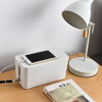 电线收纳盒电源线插座理线收线盒数据线拖板线充电器插排集线器盒 白色[小号]收藏加购优先发