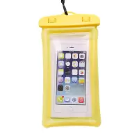 手机防水袋防水套 游泳袋 漂浮气囊手机袋 黄色