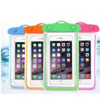 []夜光手机防水袋子气囊游泳户外防水套触屏潜水通用款 夜光款(含挂绳)颜色随机