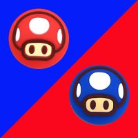 [四只装]任天堂switch摇杆帽ns猫爪按键帽硅胶lite可爱系手柄帽 [四只 红蓝奇诺比奥]