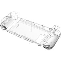任天堂switch保护壳ns配件磨砂oled保护套水晶可插底座壳硬外壳 switch保护硬壳-水晶壳 [产品不是游戏机]