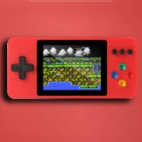 [升级版]复古怀旧sup单双人游戏机500款游戏机青春版掌机高清屏 单人版(红色)