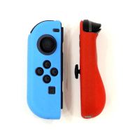 任天堂switch手柄套硅胶分体套ns保护壳游戏配件摇杆帽钢化膜周边 NS软硅胶手柄套蓝红 单独手柄套1对