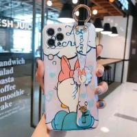 迪士尼苹果12手机壳11promax斜挎挂绳x/xr腕带支架7/8plus女12pro 蓝光背影黛西背影腕带 苹果202