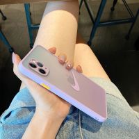 潮牌耐克苹果11手机壳XR女12pro硅胶iPhoneXsmax男7防摔8plus全包 撞色磨砂浅紫色-NK 苹果11p
