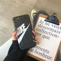 情侣iPhone11苹果12pro手机壳XR耐克se个性7p/8plus男女XSMAX防摔 黑色-NK半标 水立方 苹果