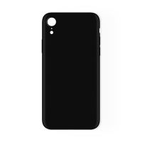 iPhoneXR苹果XR手机壳硅胶磨砂软壳黑色超薄防摔新款简约全包边潮 iPhoneXR 透白(单个装)