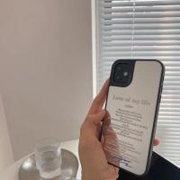 ins潮复古欧美英文镜面手机壳Xr苹果12酷iPhone11promax女7plus11 潮牌英文镜面 亚克力 苹果12