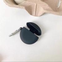 硅胶适用华为圆形J6/pro6/p63/P6蓝牙耳机保护套卡通耳机保护套潮 i63/五代/pro6黑色保护套