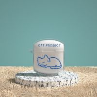 漫步者lollipops蓝牙耳机透明保护套硅胶保护壳充电盒软壳防摔ins [安睡猫]W31 漫步者lollipops透明