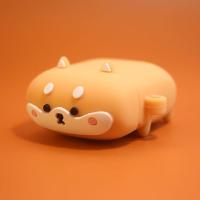 王俊凯同款倍思w04蓝牙耳机套柴犬w04pro卡通耳机保护套可爱硅胶 趴趴柴犬[有挂扣孔-单壳] 倍思W04保护套