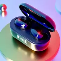无线蓝牙耳机无延迟重低音超长续航适用苹果vivo小米OPPO华为专用 旗舰版-黑色