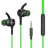 黑鲨游戏耳机入耳式有线高音质主播电竞吃鸡电脑手机通用听声辨位 [绿色]3.5接口游戏娱乐手机版