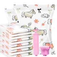 抽真空压缩袋收纳袋装衣服棉被子特大号10件套整理打包袋手泵电泵 小号[70*50] 1只装无泵