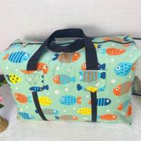 特大容量收纳袋防水防潮防霉搬家衣物被子行李编织打包袋结实耐用 可爱小鱼儿 70*47*25可装8斤小学厚棉被