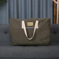 大号帆布大袋子加厚打包袋行李袋结实搬家收纳袋行李旅行装被子的 军绿色 小号42*32*18cm