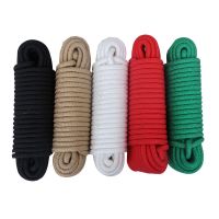 耐磨彩色编织绳装饰捆绑绳超强拉力尼龙绳晾衣绳塑料绳帐篷绳 红色 4毫米10米