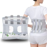 护腰带腰椎间盘突出腰肌劳损男女士腰疼钢板腰托透气四季通用薄款 透气灰透气钢板 弧形支撑 M[适合腰围2尺1-2尺4]