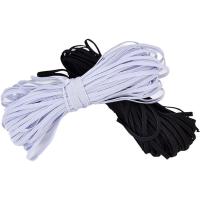 32米/捆松紧带加厚柔软黑白扁细婴儿橡皮筋裤腰松紧带宽扁DIY辅料 黑色[第二件半价]买一赠五 宽0.5cm(32米一捆