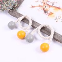 窗帘绑带一对带磁铁免打孔挂钩绳窗帘扣绑绳扎带装束带简约北欧 橙灰色 单只