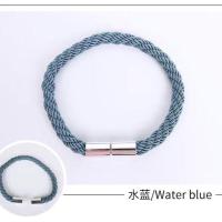 [杭州市流行]窗帘绑带创意简约现代一对装窗帘夹扣磁力绑绳绳子 湖蓝 一对装2只