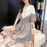 连衣裙2021新款流行时髦裙子ins超仙显瘦韩版夏装女气质半身裙潮 灰色 M 建议100斤以下