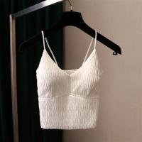 辣妹背心女外穿潮流白色蕾丝吊带上衣性感内搭短款2021夏季新款潮 白色[优质版] S收藏优质发货