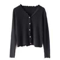 噹噹恋2021春夏新款绝世佳人素雅高贵气质吊带长款开叉性感裙子女 黑色开衫 S