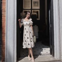 孕妇装连衣裙夏新款哺乳衣外出产后喂奶浦乳中长款过膝显瘦辣妈 杏色(孕妇款) M码建议110斤以下