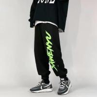 高街嘻哈休闲直筒喇叭长裤机能裤子宽松绑带飘带vibe工装裤男女潮 魔术裤黑[高质量] M[收藏店铺优先发货]