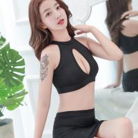 性感OL秘书制服极度诱惑成人免脱包臀激情短裙套装情趣内衣女式骚 黑上衣+黑裙子 均码(70-120斤)
