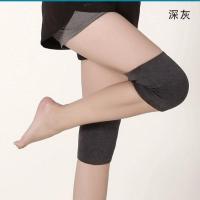 护膝保暖老寒腿男女士膝盖套漆关节防寒夏季空调房超薄款无痕短款 深灰[一对装] S[适合90-130斤]