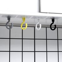 旋转挂钩强力粘胶贴墙壁壁挂无痕粘贴承重厨房挂钩门后免打孔粘钩 旋转挂钩1个装(颜色随机)