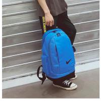 双肩背包男韩版校园高中大小学生帆布书包女户外旅行大容量电脑包 [2088 天 蓝 款]