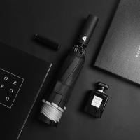 德国全自动反向伞晴雨两用防晒遮阳伞加大超大号加固抗风反向雨伞 全自动10骨反向雨伞-黑色