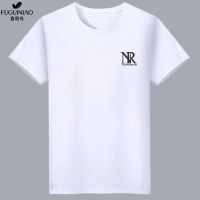 富贵鸟T恤男短袖上衣夏季男士宽松半袖体恤打底衫潮流大码男装t恤 NR- 白* M
