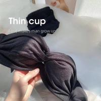 无肩带内衣女生美背文胸罩聚拢防滑小胸薄款夏无钢圈内裤套装抹胸 黑色 32/70A