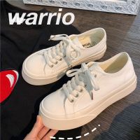 PLOVER啄木鸟大头鞋女2021新款可爱复古帆布鞋女夏季薄款透气百搭 白色 35