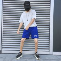 设计感加绒裤子女秋冬新款韩版ins个性开叉阔腿裤休闲长裤学生潮 8806[八分裤] 9048蓝色短裤 S