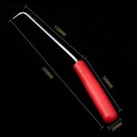 洪华塑料201不锈钢筋扎钩工具绑扎丝勾超灵活省力送钩套 塑料手柄20粗250长钢筋钩_随机发个坏的l