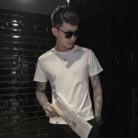 2021新款短袖T恤男潮牌男装白色半袖上衣服夏季潮流百搭男士体恤 纯色款白色 S