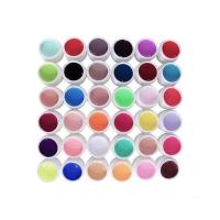 美甲工具批发36色实色胶UV可卸光疗胶亮片实色彩胶凝胶指甲油 uv 36色实色