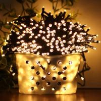 太阳能灯串气泡球户外LED防水花园庭院阳台家用装饰彩灯闪灯串灯 太阳能防水-裸灯珠 5米20灯彩色-8模式