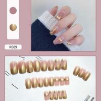 日式假指甲贴片假指甲成品指甲贴片穿戴美甲片指甲贴美甲贴片24片