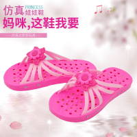 儿童小女孩过家家玩具芭比公主高跟鞋仿真饰品可穿戴秀美玩具仿真洋芭比娃娃鞋子芭比公主家水晶鞋女孩过家家玩具高跟鞋子通用配套