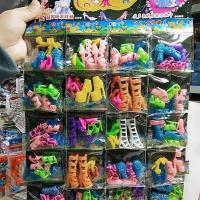 娃娃配件鞋子娃娃配饰芭比可儿娃娃高跟鞋靴娃娃鞋子鱼嘴鞋通用 随机10双