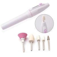 美甲打磨机皮修甲器迷你笔式电动磨甲器指甲挫抛光机美容仪器 磨甲机(电池款)