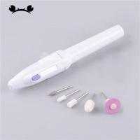 模型材料迷你电动打磨器 电动打磨机 美甲卸甲手持家用小工具套装 [电动打磨器]+5支打磨头