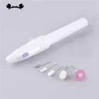 模型材料迷你电动打磨器 电动打磨机 美甲卸甲手持家用小工具套装 [电动打磨器]+5支打磨头