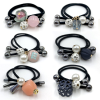 [特惠]百搭头绳韩版女扎头发皮筋头饰品发饰发夹头花发圈多套装 珍珠百搭 6件套